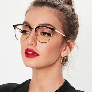 🌸QUAY🌸 Evasive Blue Light Tortoise/gold Glasses